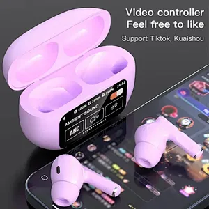 ANC+ENC Bluetooth Earbuds with Touch Screen